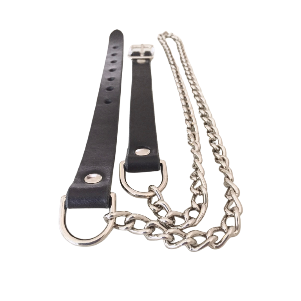 Sporran Belt with Chain Leather Chain Belt for Scottish Kilt Wedding Holy Heck U.S.A